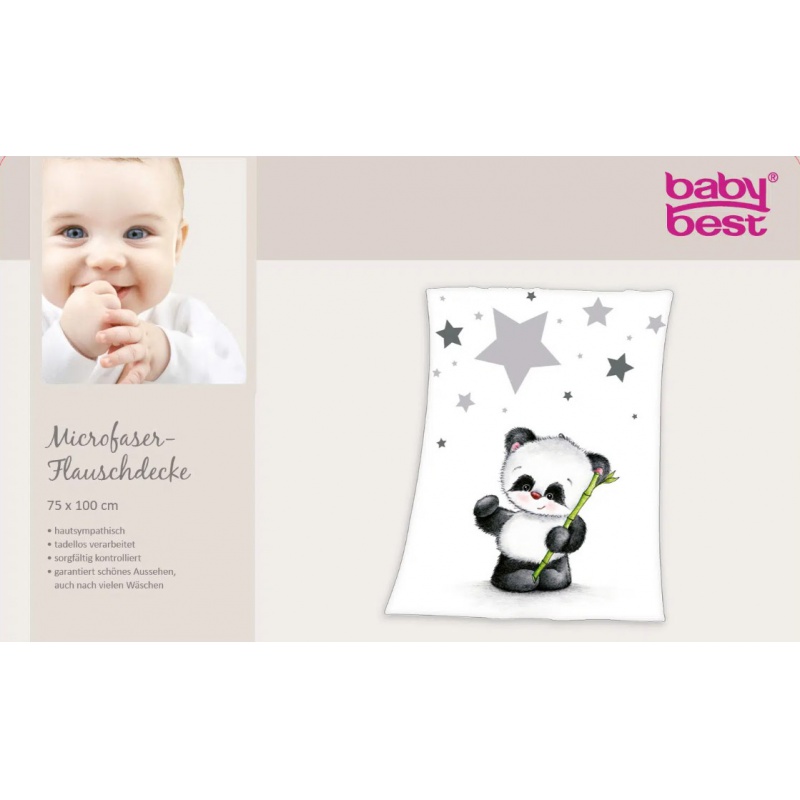 Detská deka Herding babybest Panda 75x100 cm | ZdenkaTri