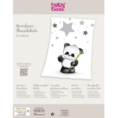 Detská deka Herding babybest Panda 75x100 cm | ZdenkaTri