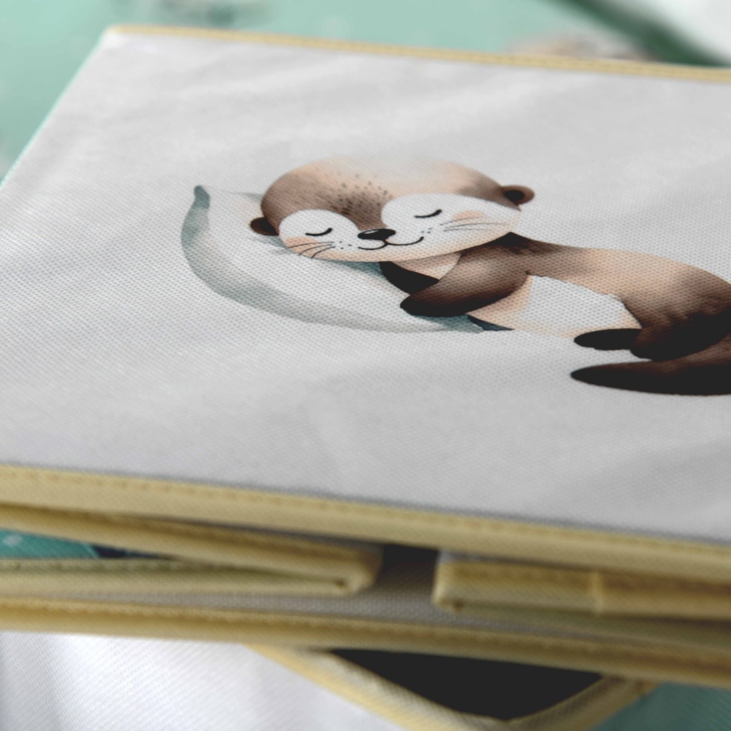 Skladací úložný box babybest Malá vydra 30x30x30 | ZdenkaTri