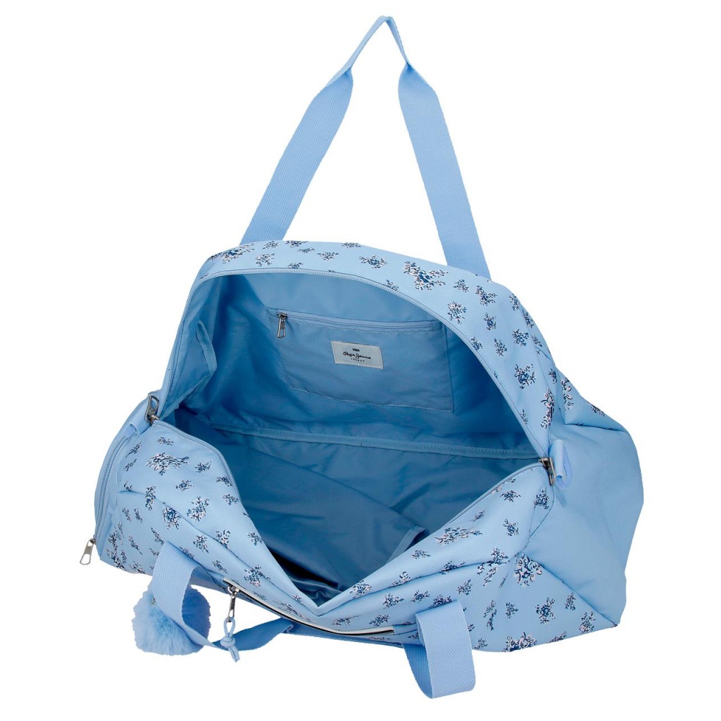 Cestovní taška Pepe Jeans Olivia světle modrá 55 cm