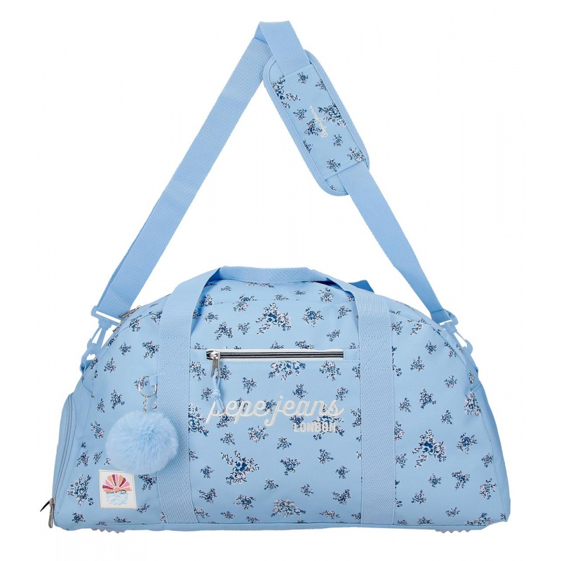 Cestovní taška Pepe Jeans Olivia světle modrá 55 cm