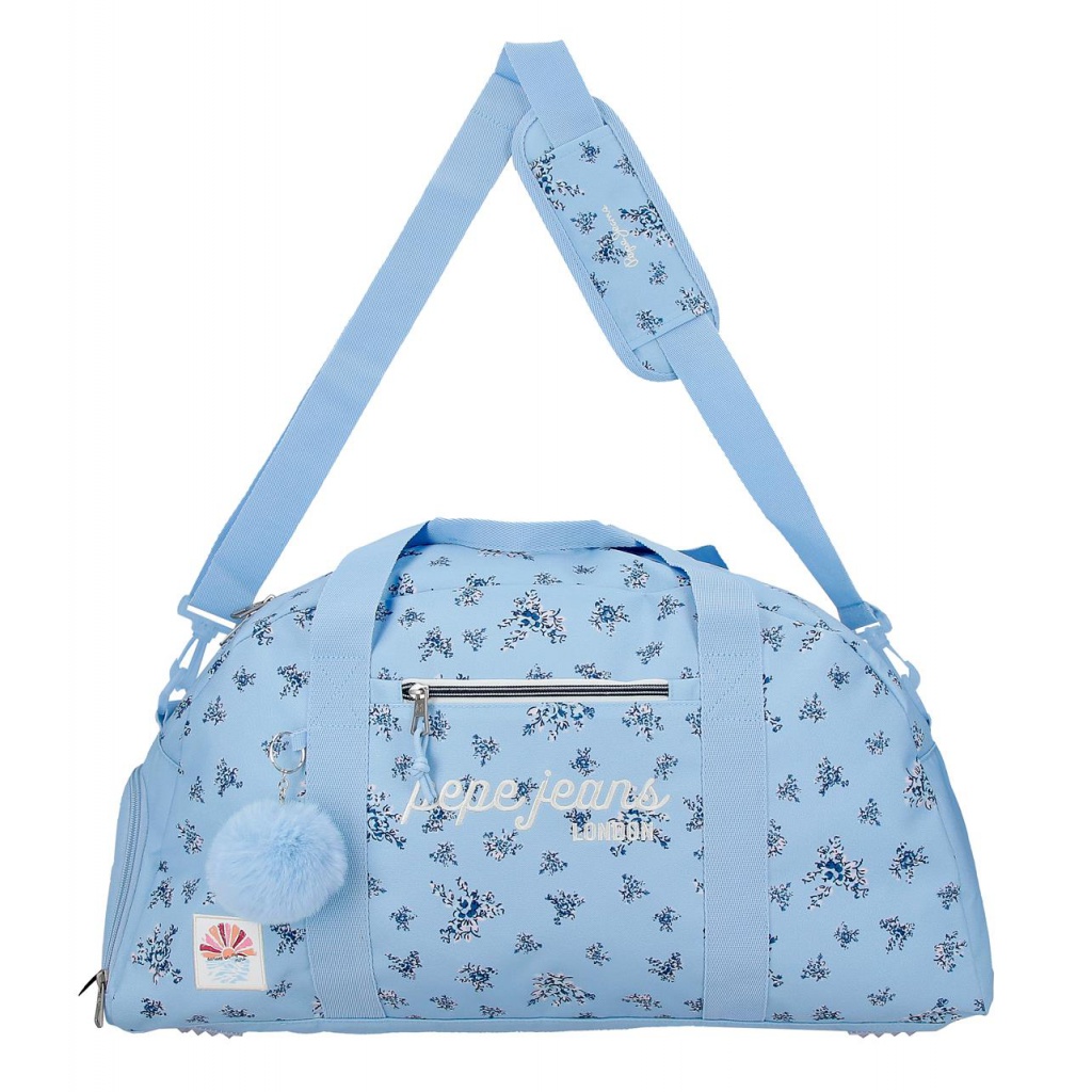 Cestovná taška Pepe Jeans Olivia svetlomodrá 55 cm