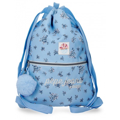 Vak na prezuvky Pepe Jeans Olivia svetlomodrý