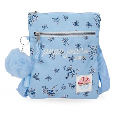 Crossbody kabelka Pepe Jeans Olivia svetlomodrá