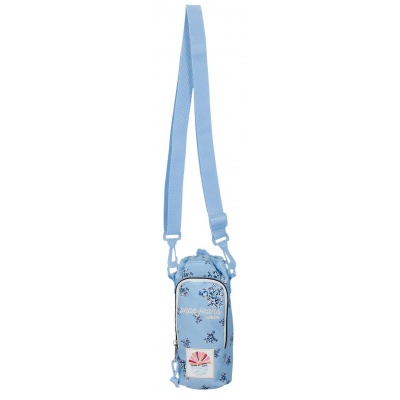 Crossbody puzdro na fľašu Pepe Jeans Olivia svetlomodré