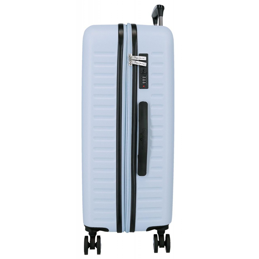Cestovný kufor Pepe Jeans Olivia, 68x48x27 cm, rozšíriteľný, TSA zámok, 4,14 kg. Odolný ABS kufor na dlhšie cesty a dovolenky.