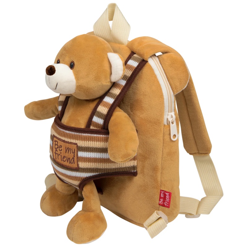 Detský batoh s plyšovou hračkou Perletti Toys Macko