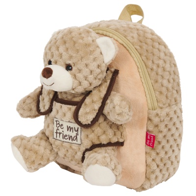 Detský mäkký batoh s plyšovou hračkou Perletti Toys Medveď