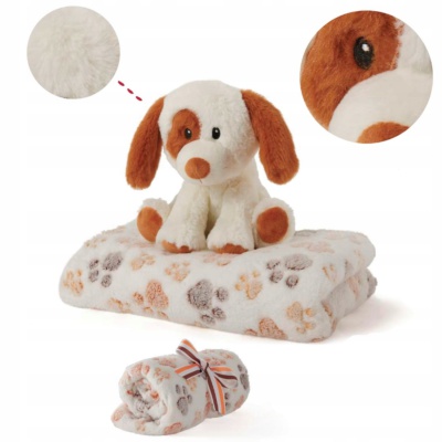 Detská deka s plyšovým psíkom Duff Dog | Perletti Toys 13067