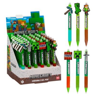 Gumovacie pero Minecraft s protišmykovým úchopom