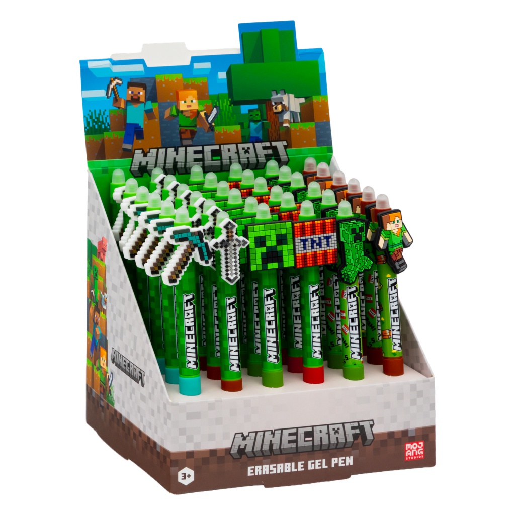 Gumovacie pero Minecraft s protišmykovým úchopom