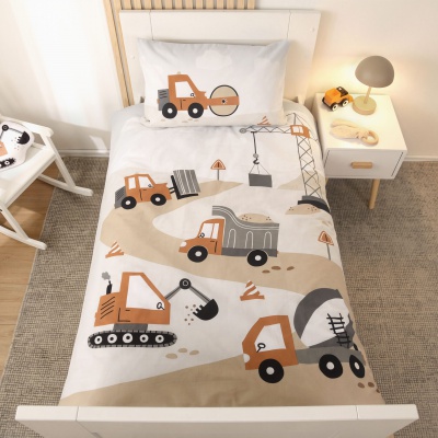 Detské obliečky Herding babybest Stavba 100x135 cm