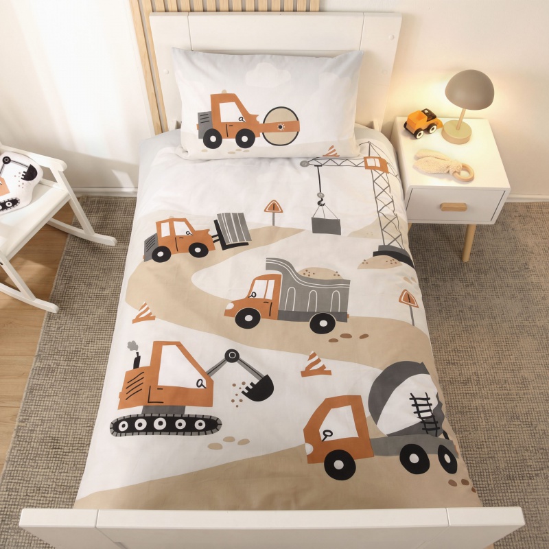 Detské obliečky Herding babybest Stavba 100x135 cm