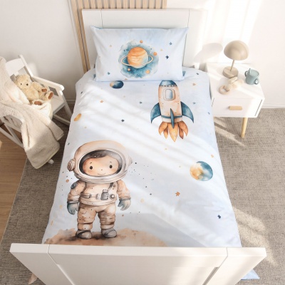 Detské obliečky Herding babybest Malý astronaut 100x135 cm