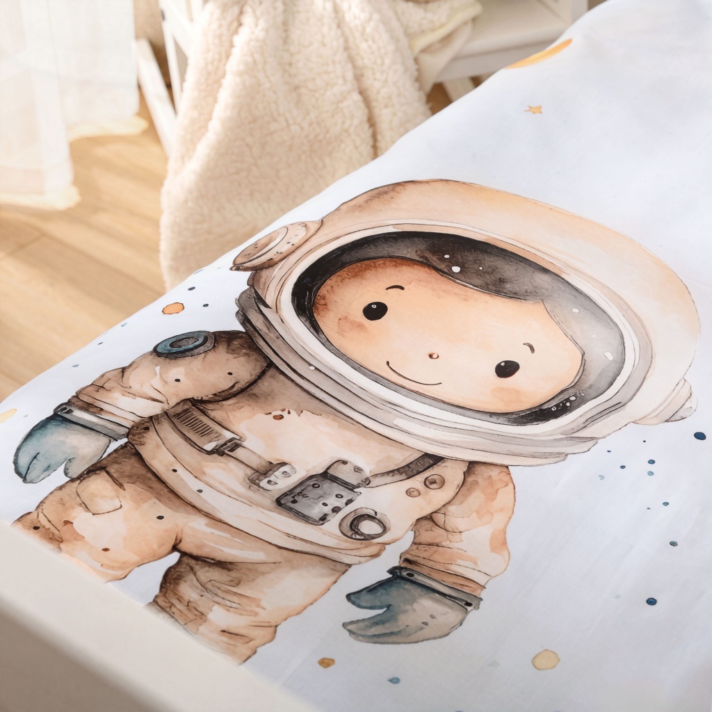 Detské obliečky Herding babybest Malý astronaut 100x135 cm