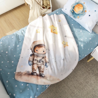 Detské obliečky Herding babybest Malý astronaut 100x135 cm
