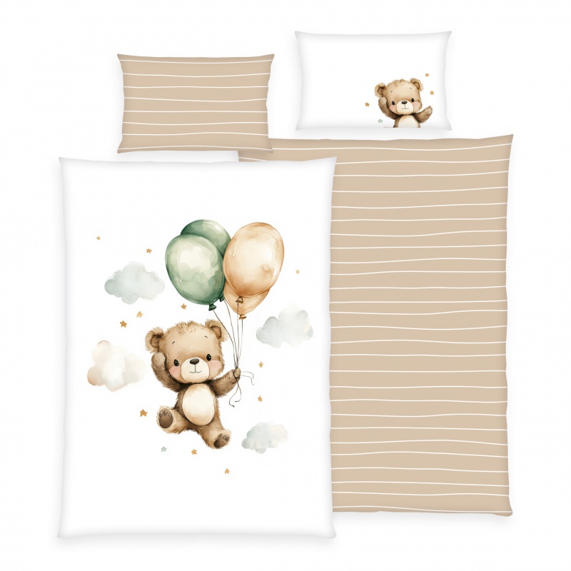 Detské obliečky Herding babybest Balónik Teddy 100x135 cm