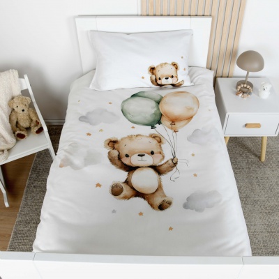 Dětské povlečení Herding babybest Balónek Teddy 100x135 cm
