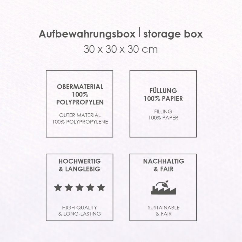 Skládací úložný box na hračky babybest Stavba 30x30x30 cm