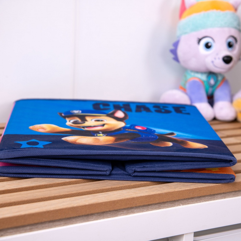 Skládací úložný box babybest s motivem stavby přináší praktické řešení pro úklid hraček, knih či oblečení v dětském pokoji.