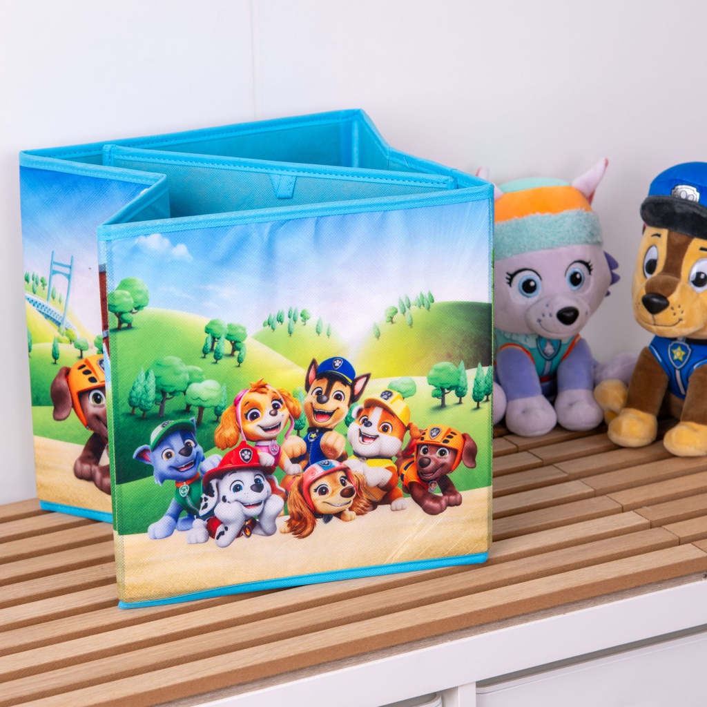 Skládací box na hračky Paw Patrol Chase Marshall 30x30x30 cm