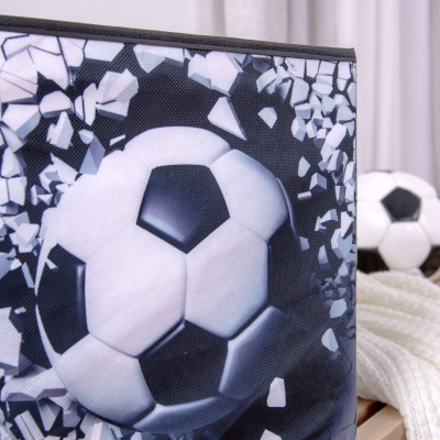Skládací úložný box s fotbalovým míčem 3D 30x30x30 cm