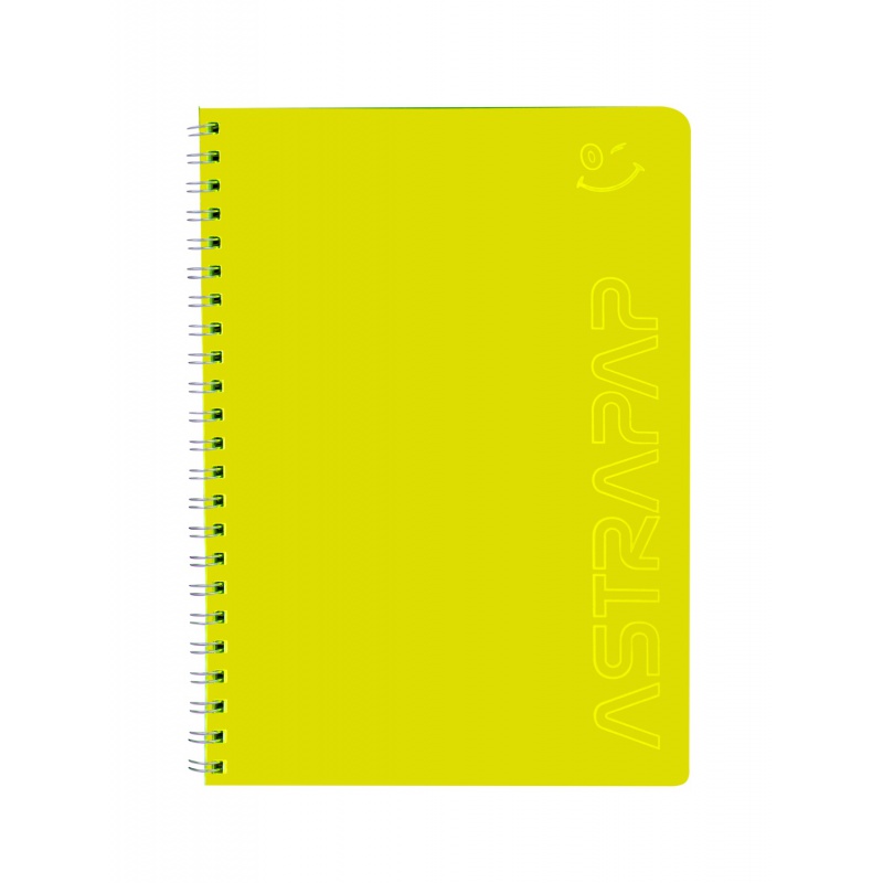 Špirálový zošit A4 linajkový 100 listov Astrapap Fluo