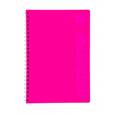 Špirálový zošit A5 štvorčekový 80 listov Astrapap Fluo