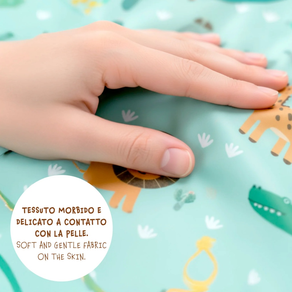 Nepromokavá podložka do postýlky 70x90 cm Perletti savana
