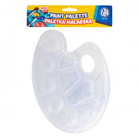 Plastová paleta na miešanie farieb Astra, 10 jamiek