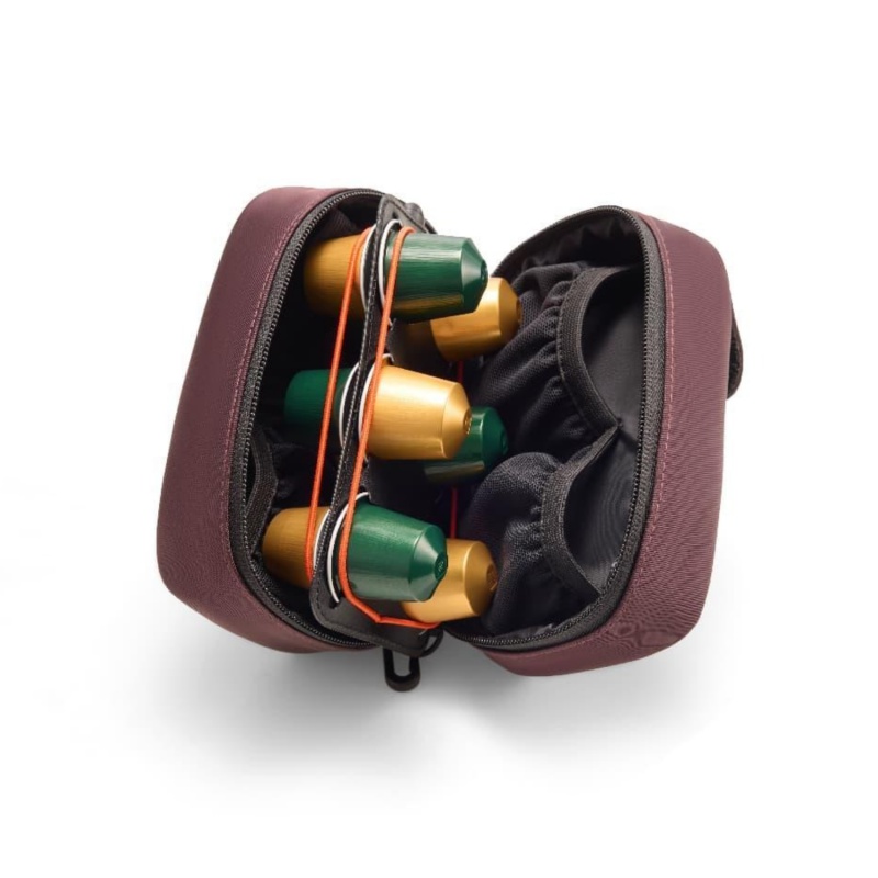 Pouzdro na kávové kapsle Outin Gear Pouch na 12 kapslí, Amber Brown