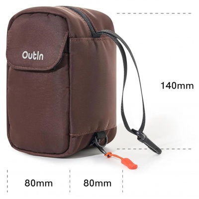 Puzdro na kávové kapsule Outin Gear Pouch na 12 kapsúl, Amber Brown