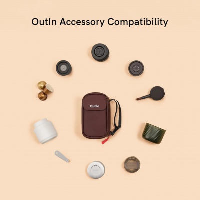 Pouzdro na kávové kapsle Outin Gear Pouch na 12 kapslí, Amber Brown