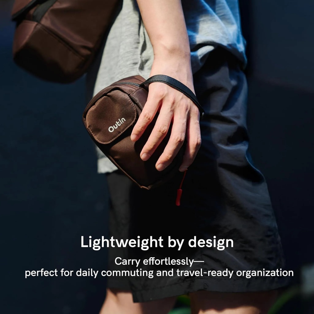 Pouzdro na kávové kapsle Outin Gear Pouch na 12 kapslí, Amber Brown