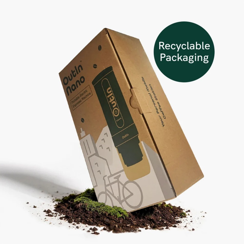 Prenosný kávovar na espresso s ohrevom vody Outin Nano 2, Forest Green