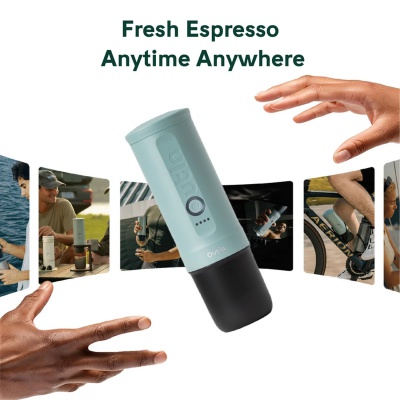 Prenosný kávovar na espresso s ohrevom vody Outin Nano 2, Space Grey