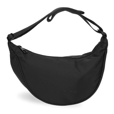 Crossbody kabelka Movom Newark - čierna, polmesiac 32 x 17 x 9 cm