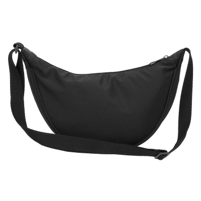 Crossbody kabelka Movom Newark - čierna, polmesiac 32 x 17 x 9 cm