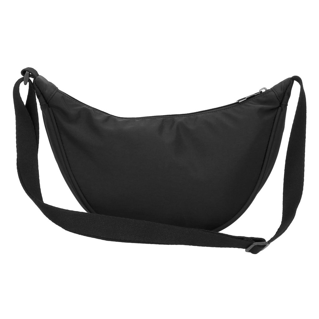 Crossbody kabelka Movom Newark - čierna, polmesiac 32 x 17 x 9 cm