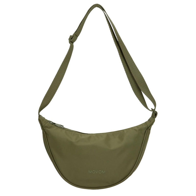 Crossbody kabelka Movem Newark zelená půlměsíc 32 x 17 x 9 cm