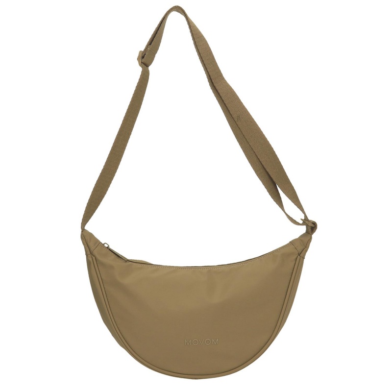 Crossbody kabelka Movom Newark béžová polmesiac 32 x 17 x 9 cm