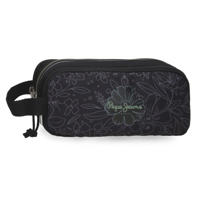 Školský peračník Pepe Jeans Eloise trojkomorový 22 x 10 x 9 cm pre dievčatá
