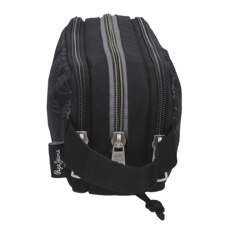 Školní penál Pepe Jeans Eloise tříkomorový 22 x 10 x 9 cm pro dívky