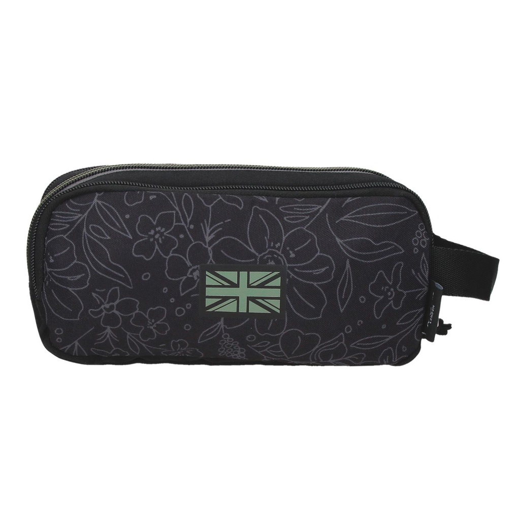 Školní penál Pepe Jeans Eloise tříkomorový 22 x 10 x 9 cm pro dívky