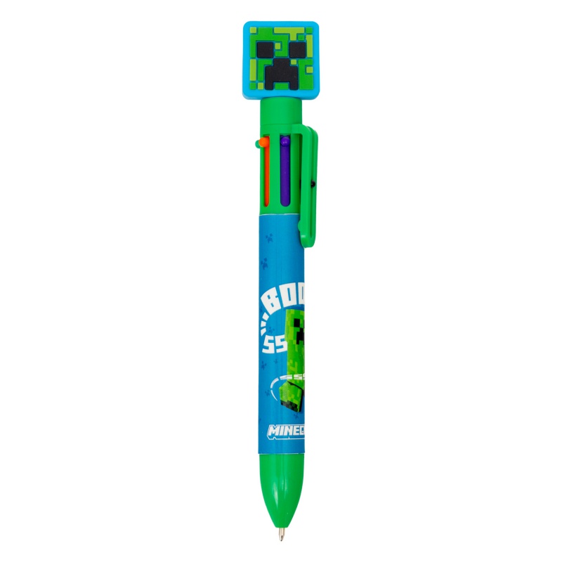 Šesťfarebné pero Minecraft s ozdobnou koncovkou