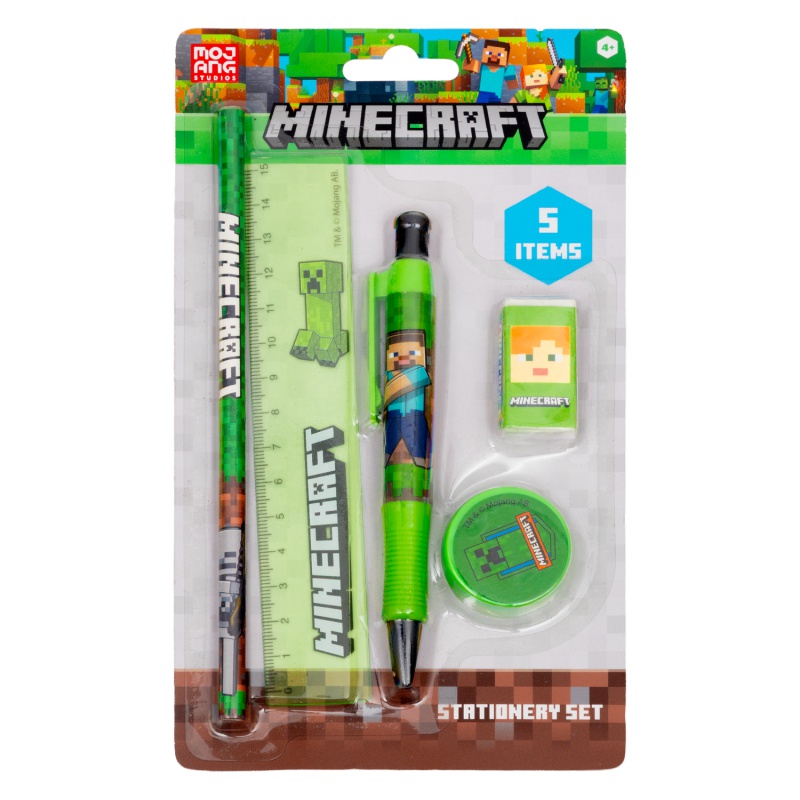 Set písacích potrieb Minecraft 5 kusov