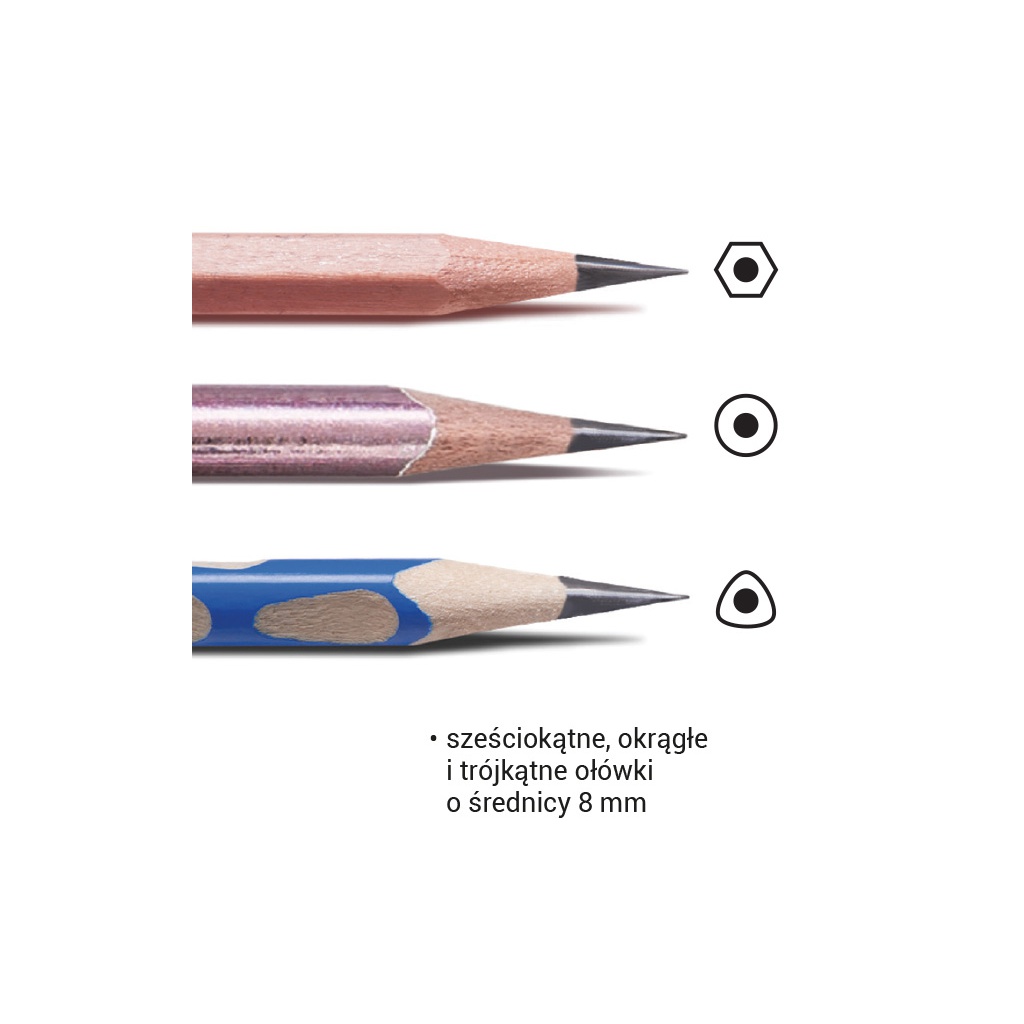 Elektrické struhadlo na tužky Eagle na baterie i USB černé