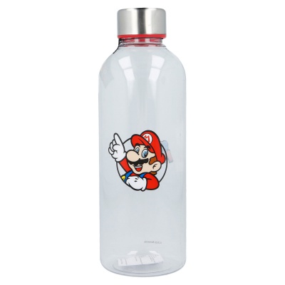 Velmi lehká plastová láhev na pití s motivem SUPER MARIO má objem 850ml a zaručeně potěší všechny fanoušky. Zboží máme skla