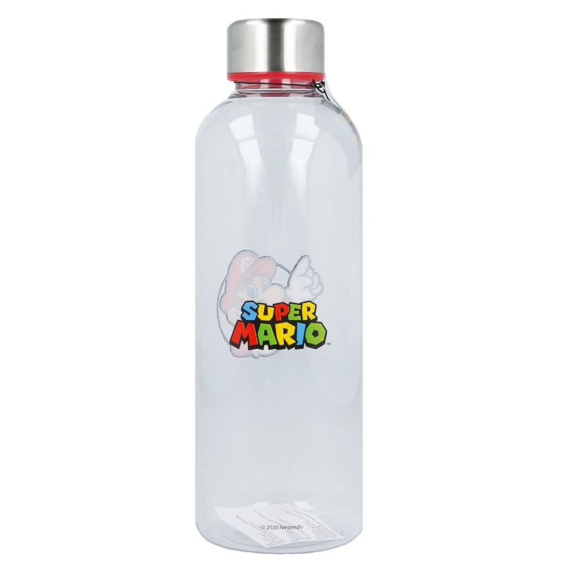 Velmi lehká plastová láhev na pití s motivem SUPER MARIO má objem 850ml a zaručeně potěší všechny fanoušky. Zboží máme skla