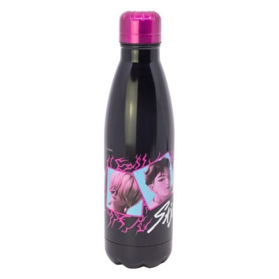 Nerezová fľaša na vodu KPop Demon Hunters 780 ml Saja Boys čierna